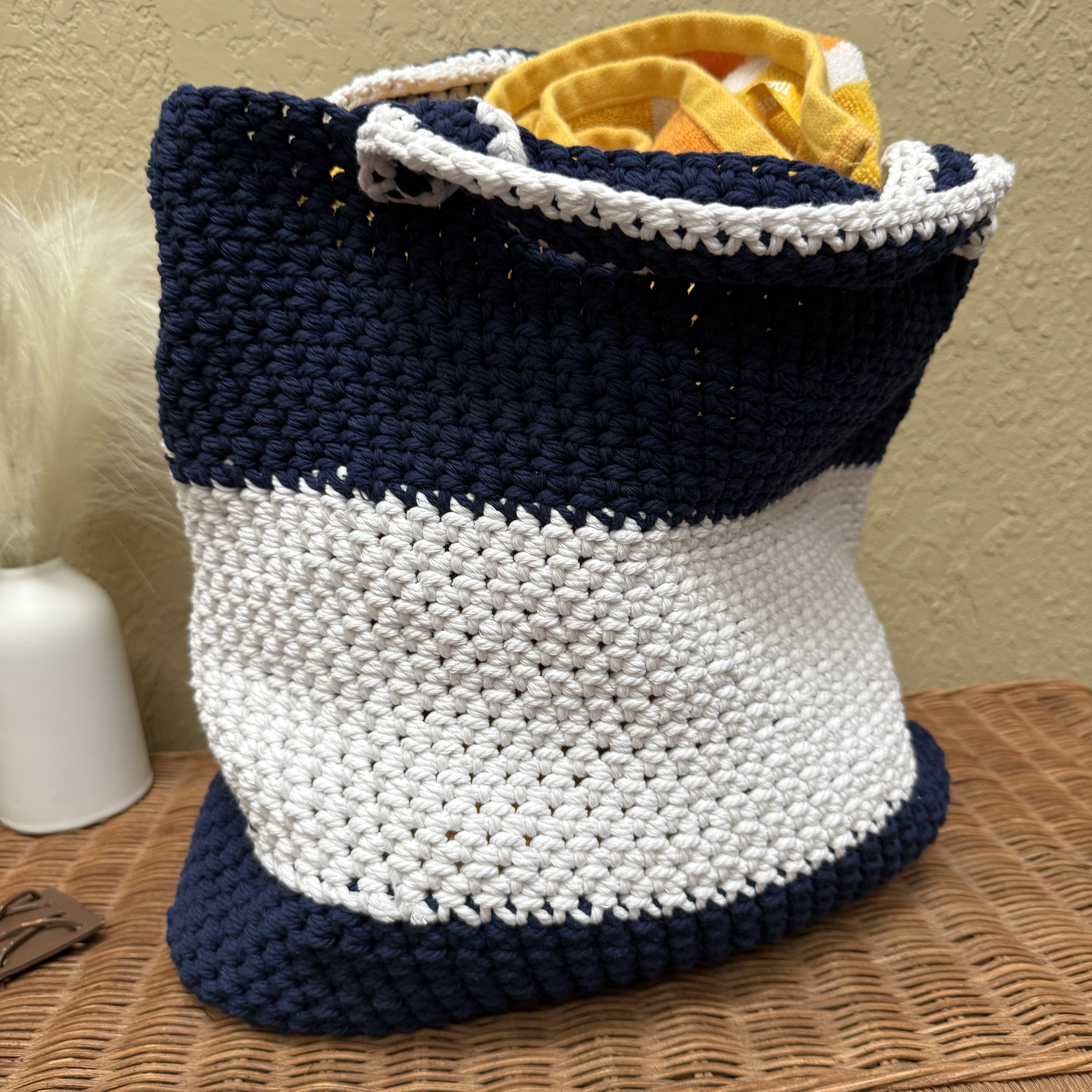 Nautical Marina Tote